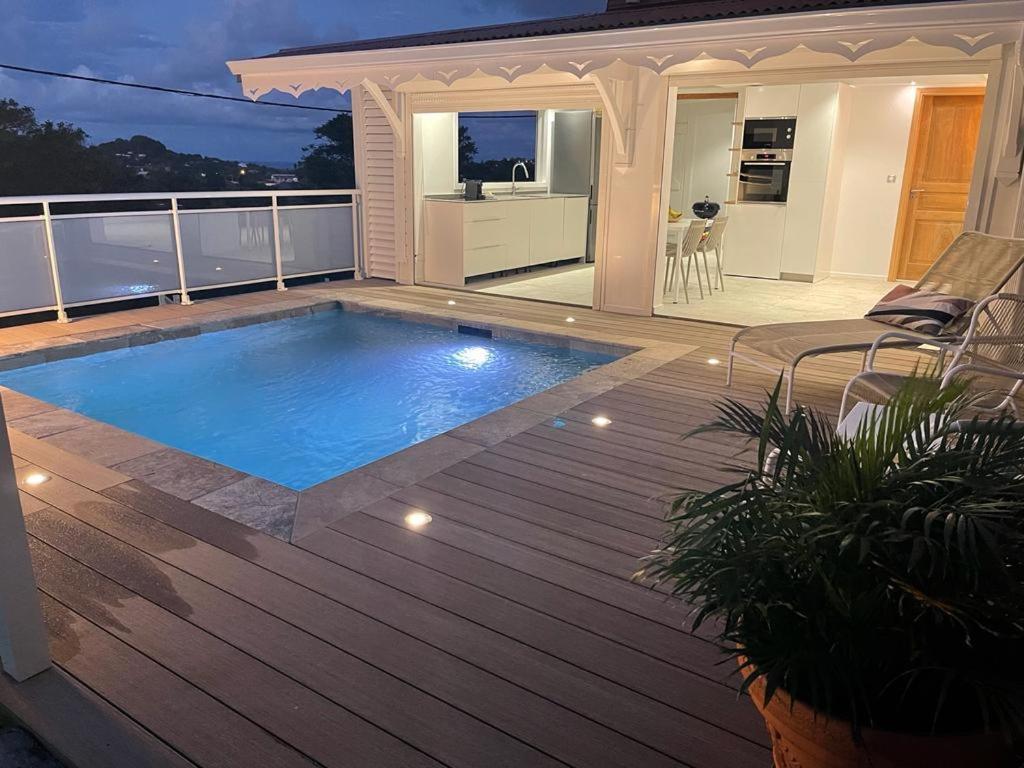 Les Appart Villa Sunbay Caraibes Avec Piscine Privative Vue Mer Et Montagne Le François Zewnętrze zdjęcie